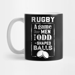 Rugby Odd Shaped Balls Joke Mug